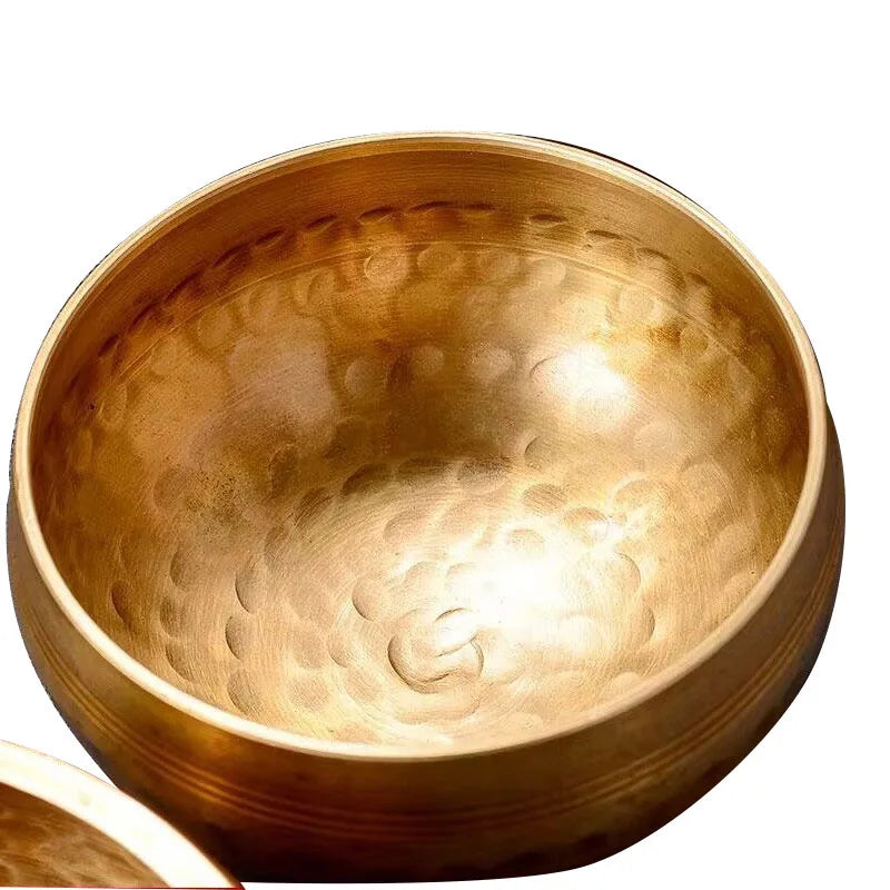 1 Pc Tibetan Singing Bowl – Large Handmade Brass Sound Bowl (13/15/17/20cm Options)